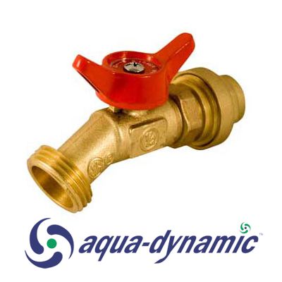 Aqua-Dynamic Hose Bibb 1/4 Turn MGH x Push Fit